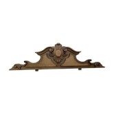 Carved wooden pediment