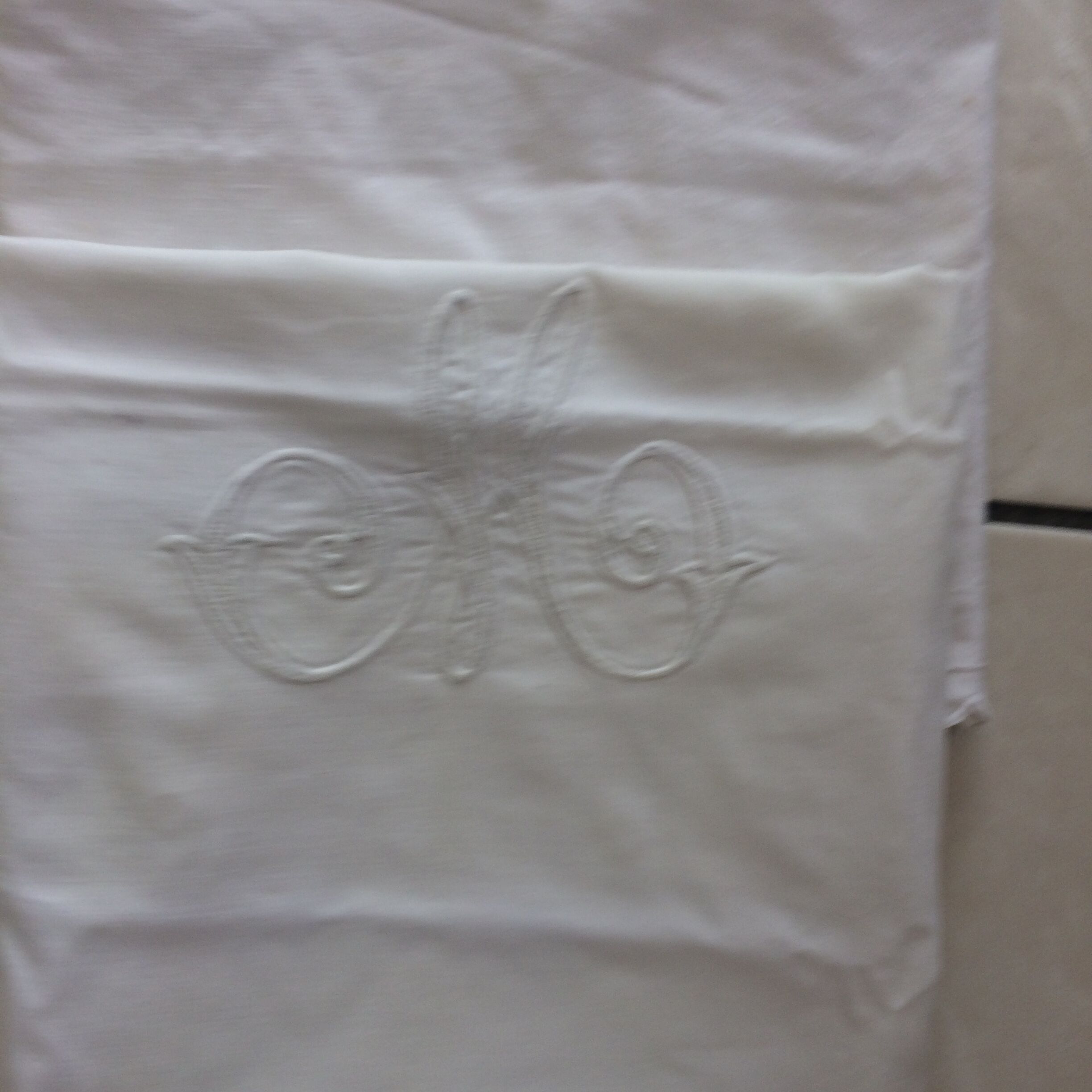 Mismatched pair of pillowcases