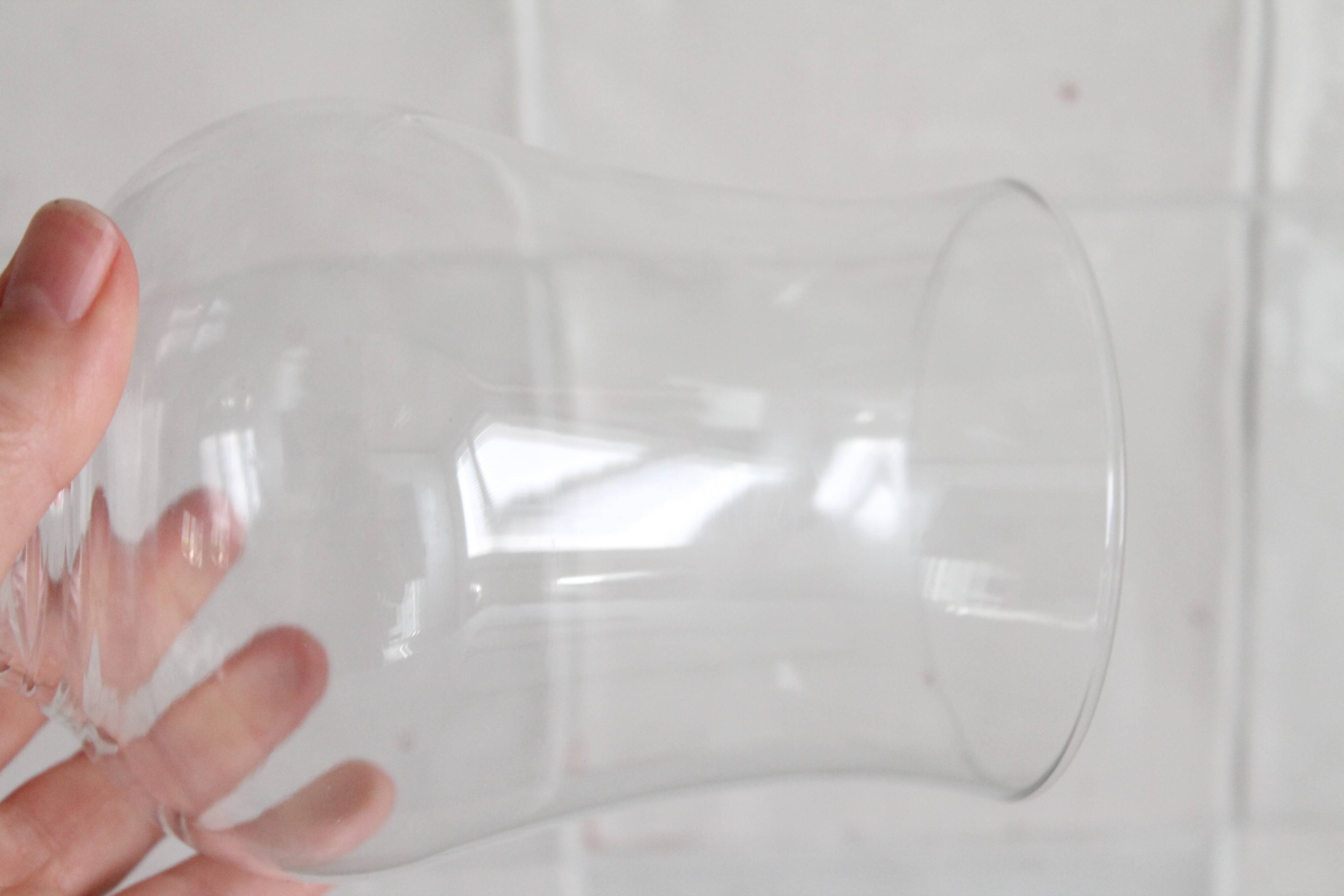 Vintage clear glass lampshade