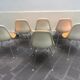Suite of 6 chairs Dsx Charles and Ray Eames edition Herman Miller 1960