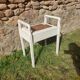 Vintage piano stool with storage