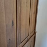 Vintage Rustic Bookcase In Solid Wood 20th Century