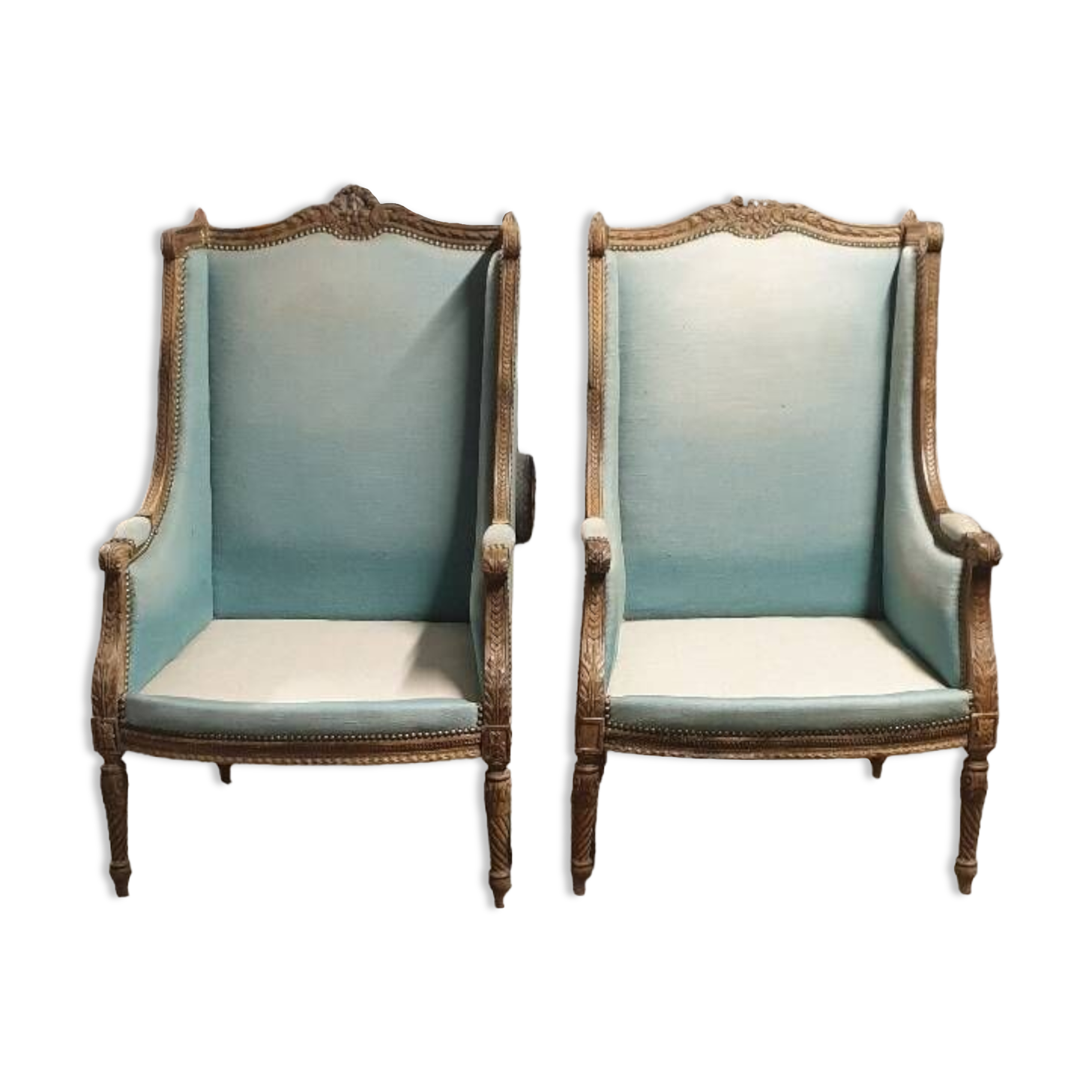 2 Louis XVI shepherdess armchairs