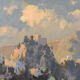 Huile de paysage de montagne