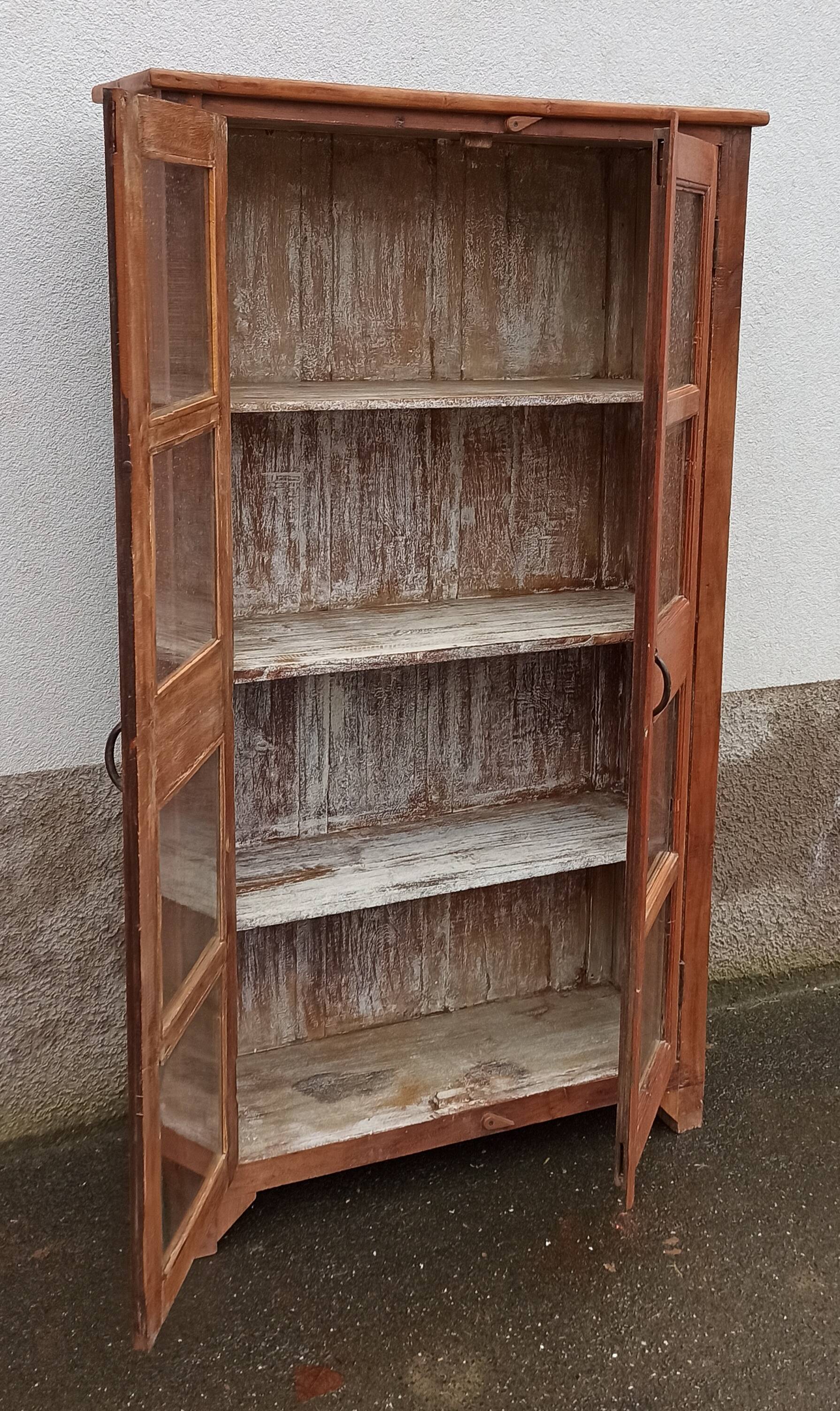 Wooden glass cabinet