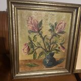 Bouquet de Fleur toile signé Charles Sodeur