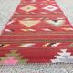 Turkish narrow kilim runner, 180x67cm