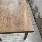Farmhouse table in oak and walnut 2m