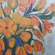 Oil on canvas flower