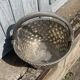 Vintage French Silver Plated Dimpled Basket