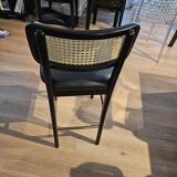 Red Edition black oak cane high stool