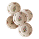 5 assiettes à cake "Réverbère fin" KG Lunéville