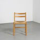 Solid beech chairs and rope