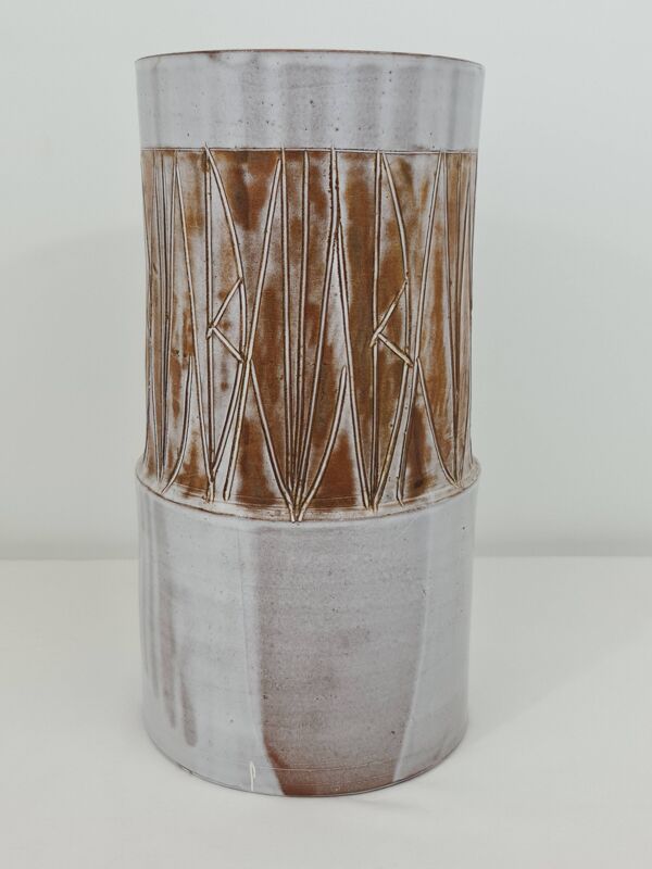 Grand vase Cylindre en céramique par Les Argonautes
