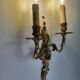 Pair of large antique candlestick wall sconces