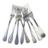 Set of 8 Vintage Mismatched Forks