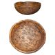 Grand bol d'eucalyptus noueux signé B Moss pour fruits