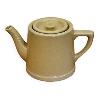 Vintage pastel yellow teapot