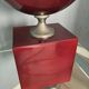 Lamp by Philippe Barbier Vintage 1970s France Burgundy Color