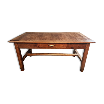 Antique French farmhouse dining table – Walnut work table, late 19th century