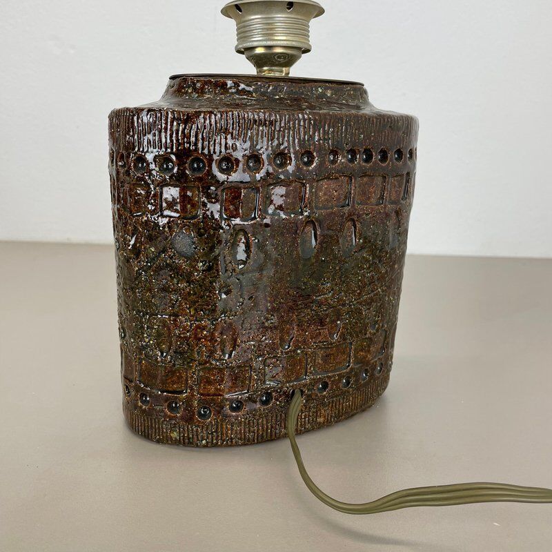 Large ceramic table lamp by Bitossi, 1970s