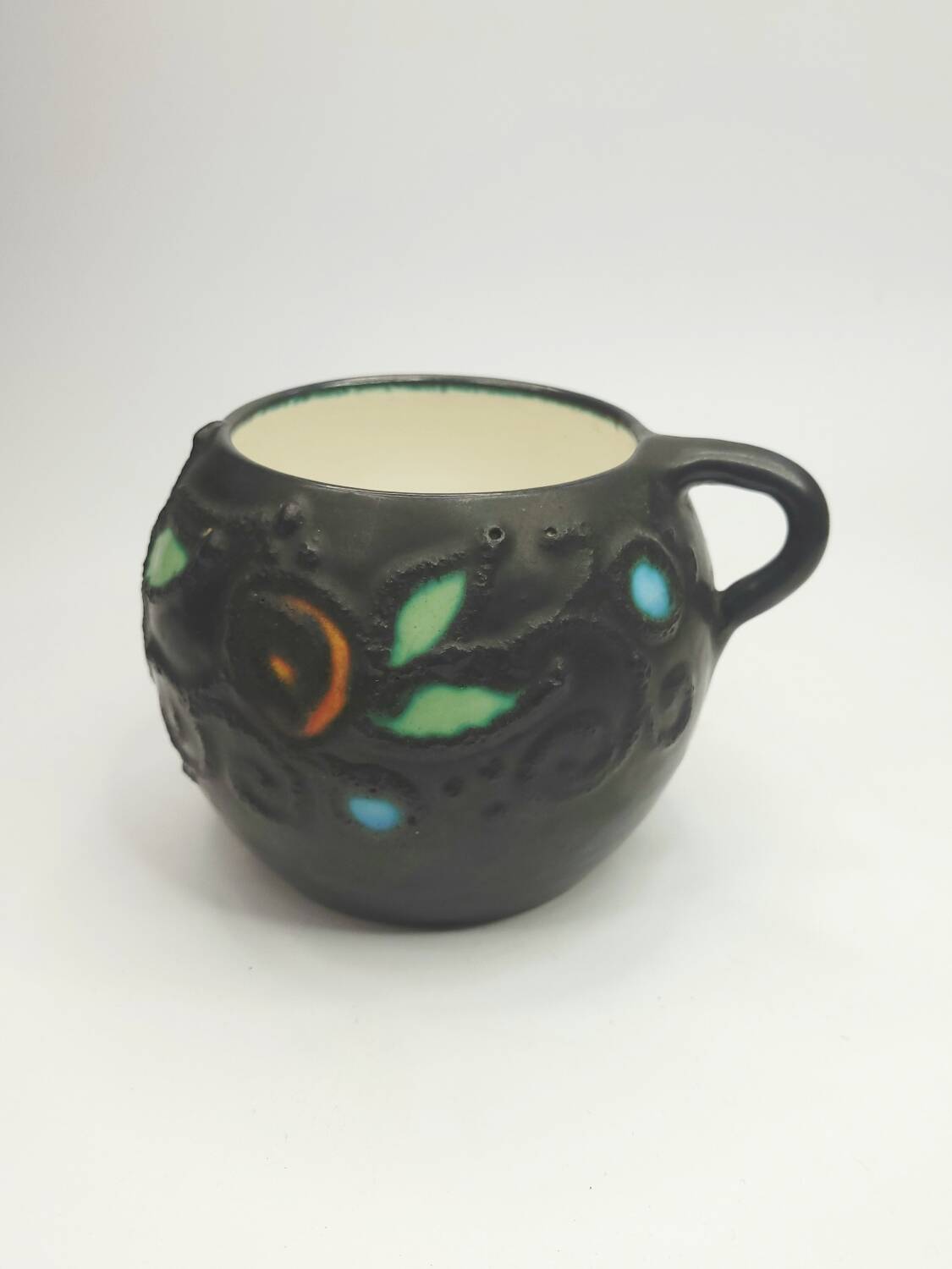 Large vintage ceramic mug Gorbon Işıl – Turkey, 1960s/70s – d