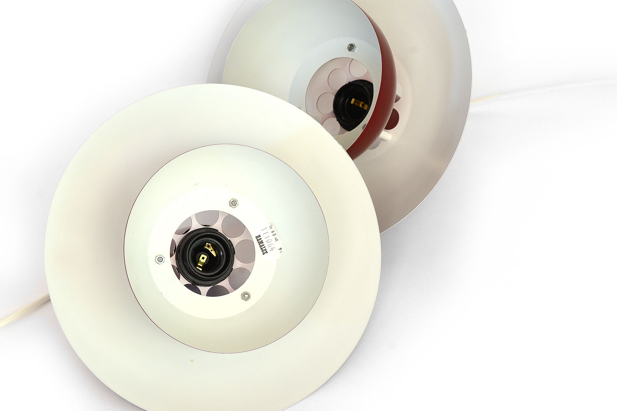 Pair of hanging lamps from Hamalux