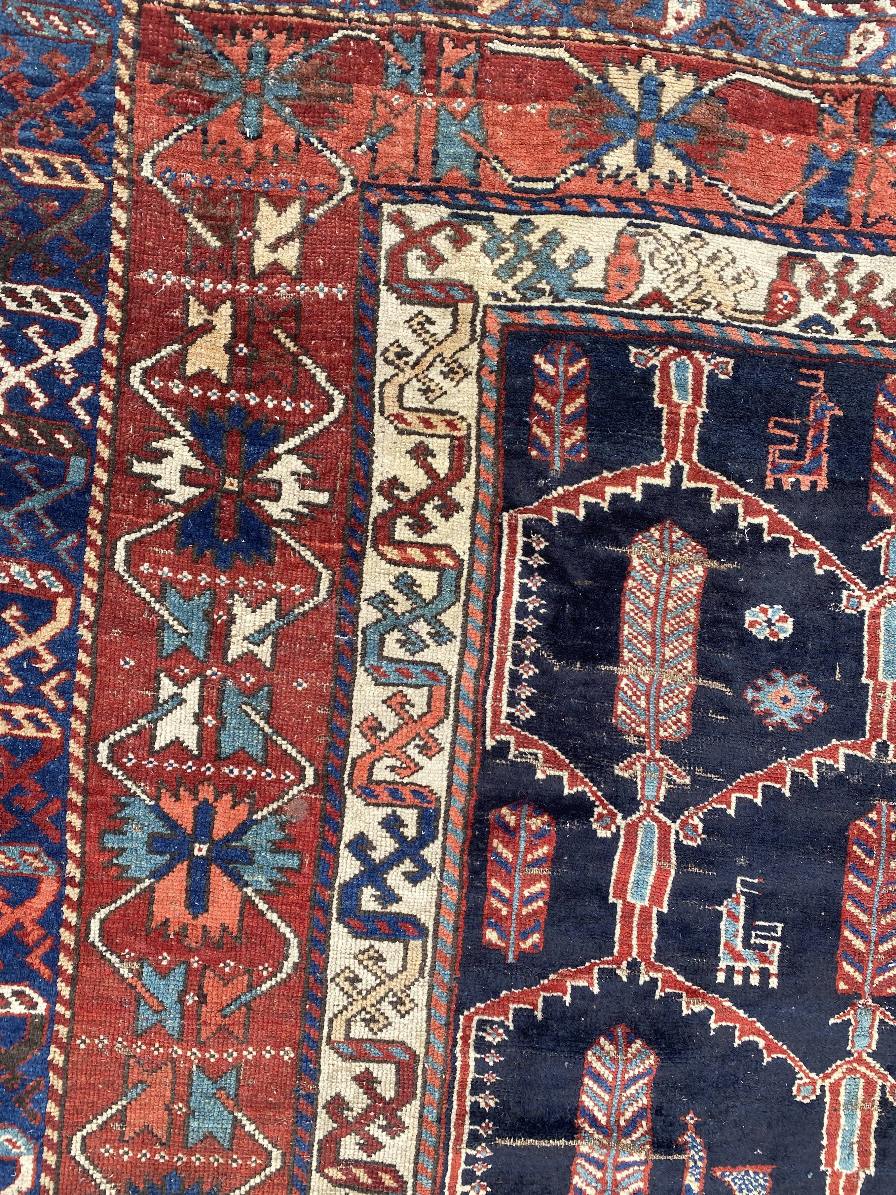 Handmade ancient Persian carpet 158x230cm
