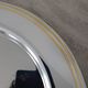 Alessi Ettore Sottsass / Serving plate stainless steel 18/10 and gold NG5100