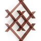 Rare, sculptural teak wall shelf / Mid-century Danish modern design / 1960s minimalism