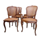 6 chaises cannées style Louis XV