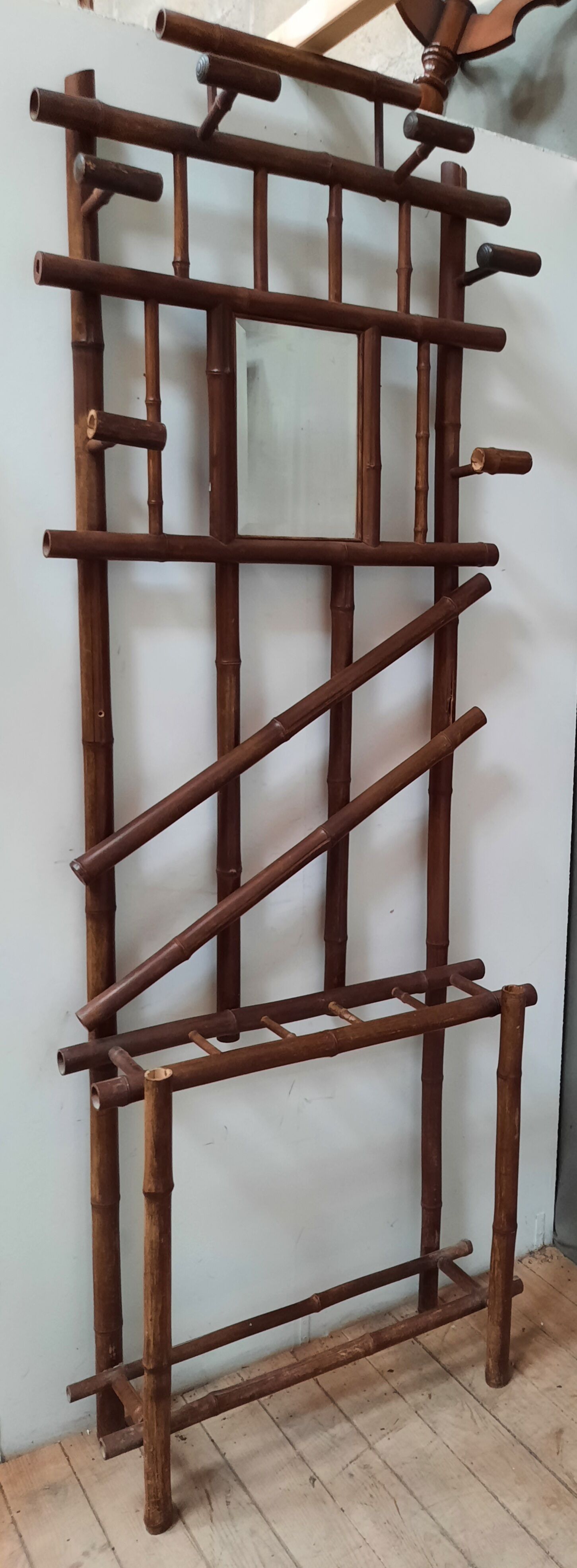 Bamboo coat rack