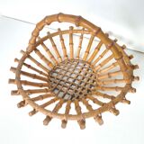 Bamboo and rattan fruit basket