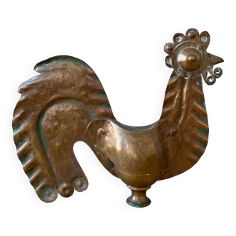 Old copper weathervane