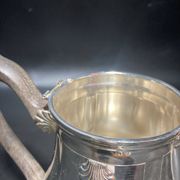Silver metal teapot