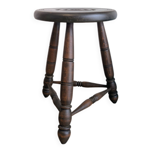 tabouret tripode en bois - charles