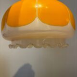 Suspension vintage opaline orange