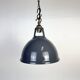 Vintage Industrial Grey Painted Pendant Lamp
