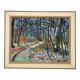 Swedish Oil on Canvas – “Forest” by Eyvind Olesen – Dated 1957
