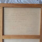 Contemporary floral composition signed