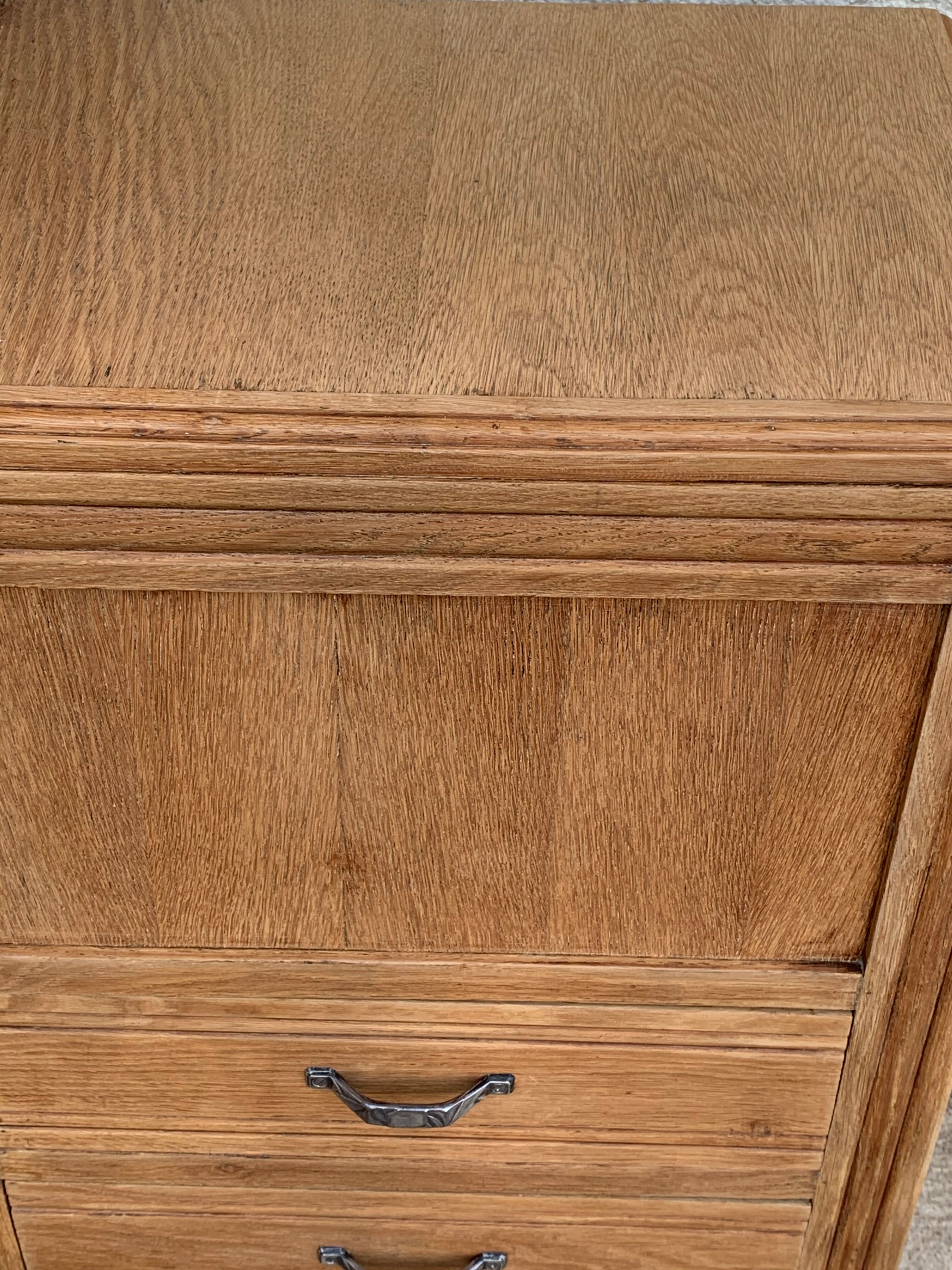 Art Deco asymmetrical glass Parisian wardrobe 1930