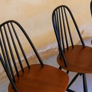 Set of 4 chairs Scandinavian by Sven Erik Fryklund for Hagafors Stolfabrik