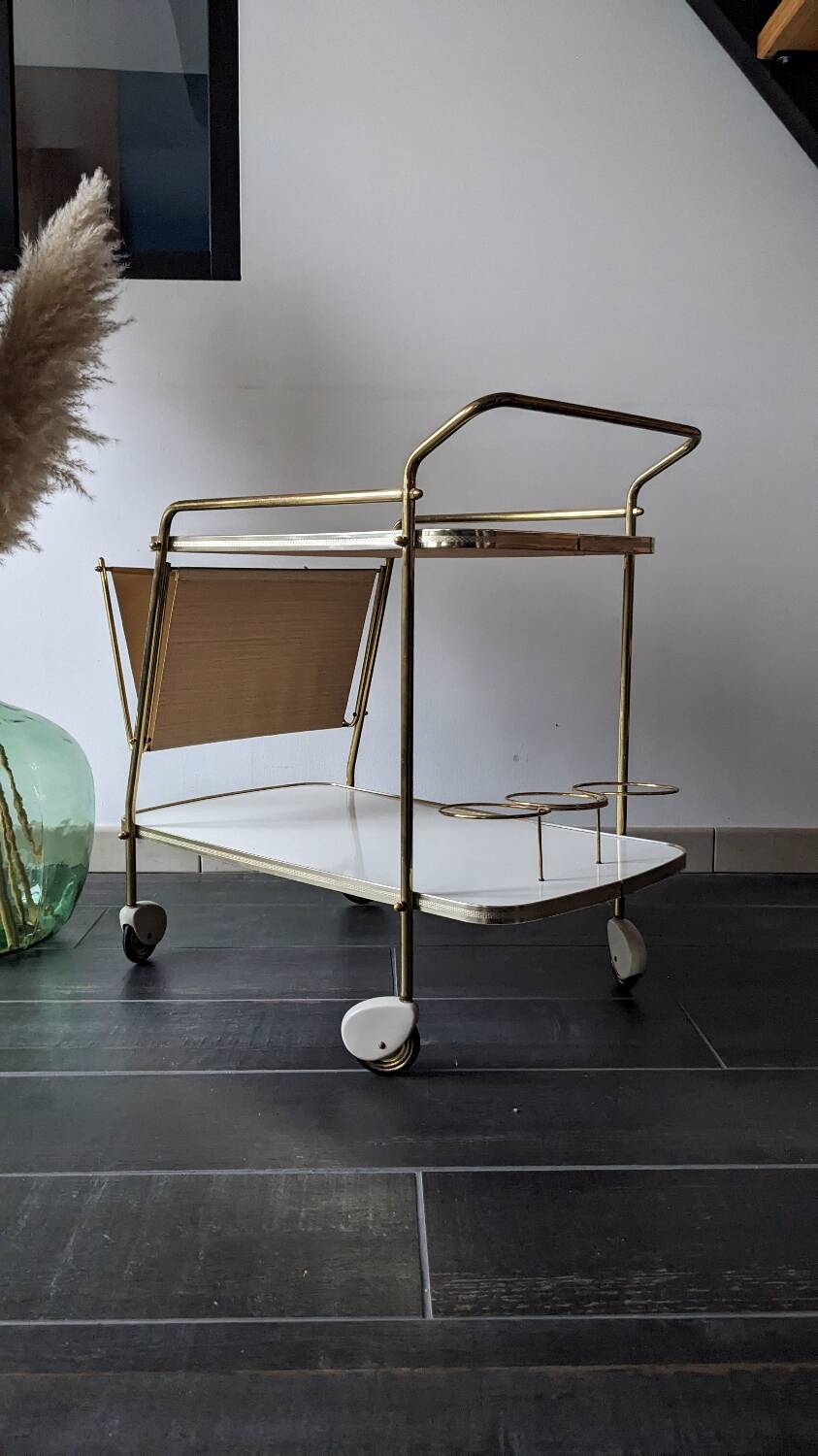 Vintage bar cart