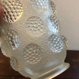 Vintage Verlys glass vase with cabochons
