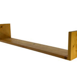 Vintage wooden wall rack bookshelf in pine