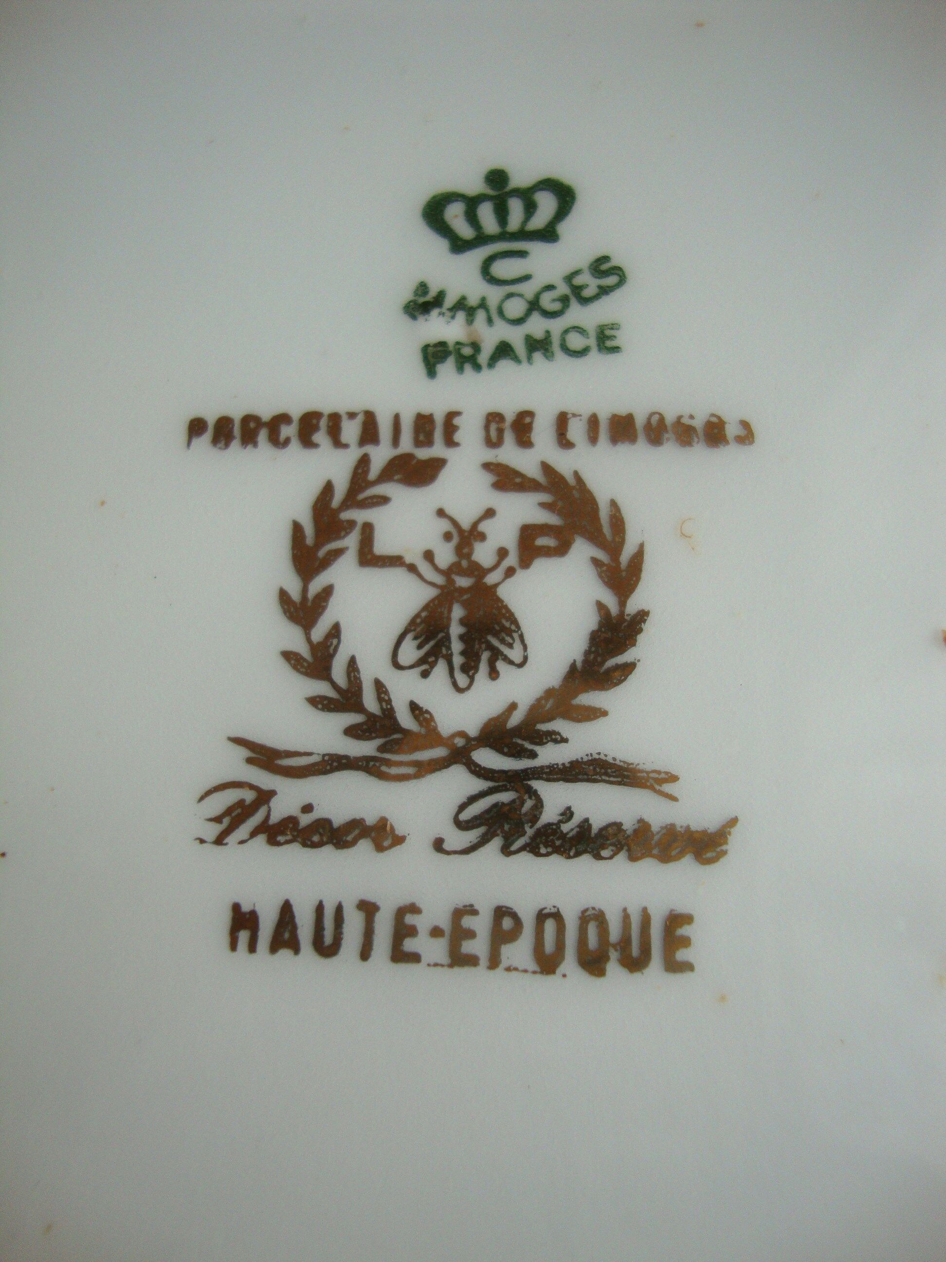 6 Limoges porcelain plates