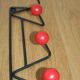 Coat rack 4 red balls - 1960s