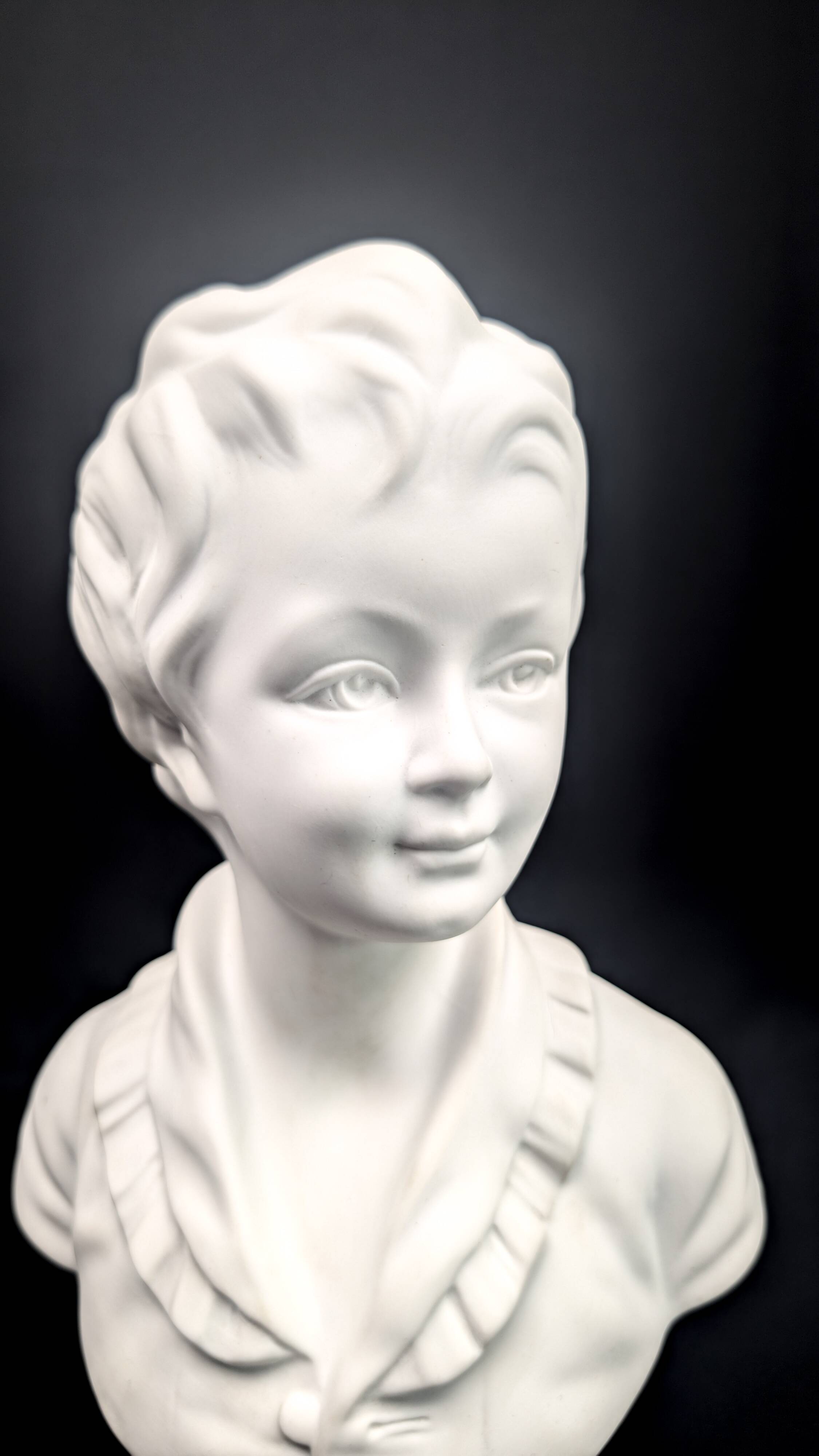 Child bust of Alexandre Brongniart, Limoges porcelain, Camille Tharaud