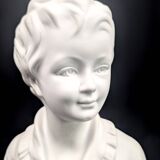 Child bust of Alexandre Brongniart, Limoges porcelain, Camille Tharaud