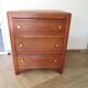 Art Deco chest of drawers in dark wood with 3 drawers, 1950s